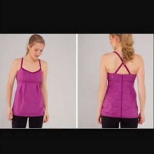 Lululemon Bulerias Tank in Heathered Dewberry, sz4